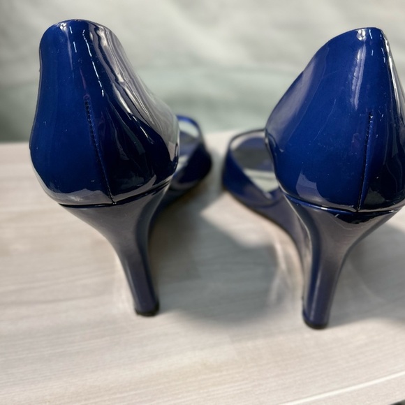 Gucci Blue and Silver Wedge Sandals - Picture 3 of 8